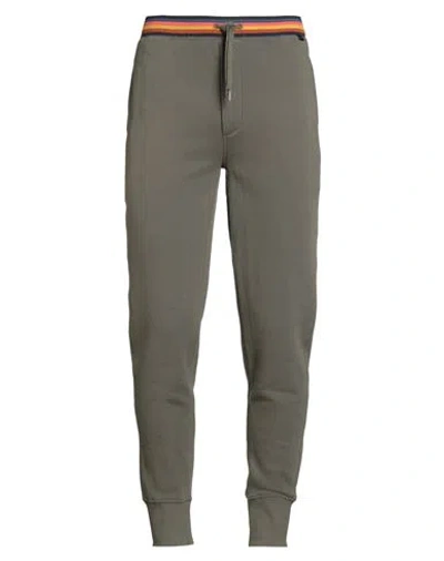 Paul Smith Man Pants Military Green Size L Cotton In Multi