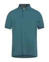 Paul Smith Man Polo Shirt Deep Teal Size L Cotton In Green