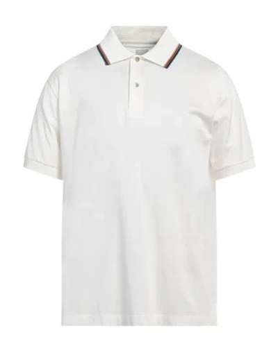 Paul Smith Man Polo Shirt White Size Xl Cotton