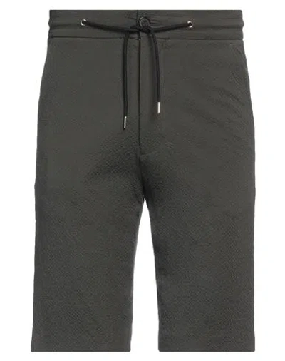 Paul Smith Man Shorts & Bermuda Shorts Military Green Size 28 Cotton, Elastane