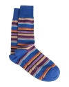Paul Smith Man Socks & Hosiery Bright Blue Size Onesize Cotton, Polyamide, Elastane