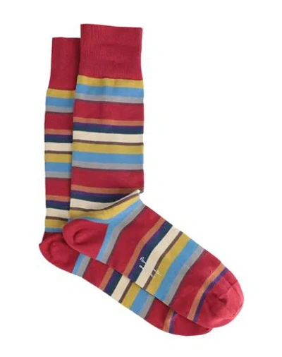 Paul Smith Man Socks & Hosiery Red Size Onesize Cotton, Polyamide, Elastane