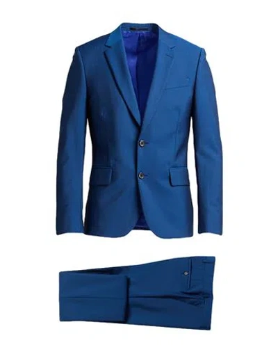 Paul Smith Man Suit Blue Size 44 Wool, Mohair Wool