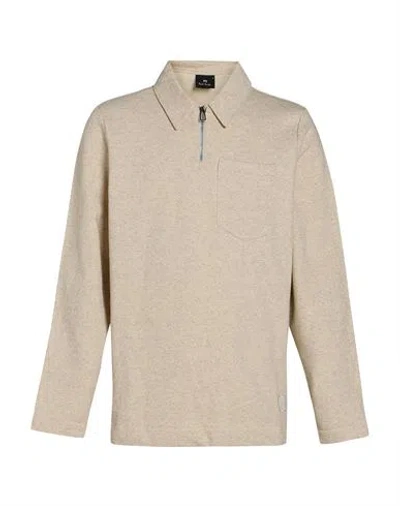 Paul Smith Man Sweatshirt Beige Size M Cotton, Linen In Neutral