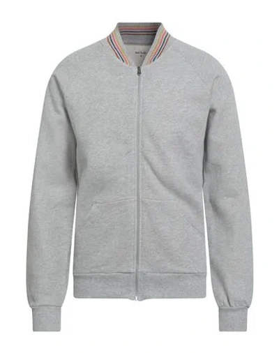 Paul Smith Man Sweatshirt Light Grey Size L Cotton In Gray