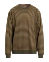 Paul Smith Man Sweatshirt Military Green Size L Cotton, Modal