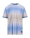 Paul Smith Man T-shirt Azure Size Xl Cotton In Blue