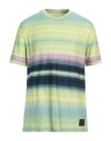 Paul Smith Man T-shirt Acid Green Size Xl Cotton In Green