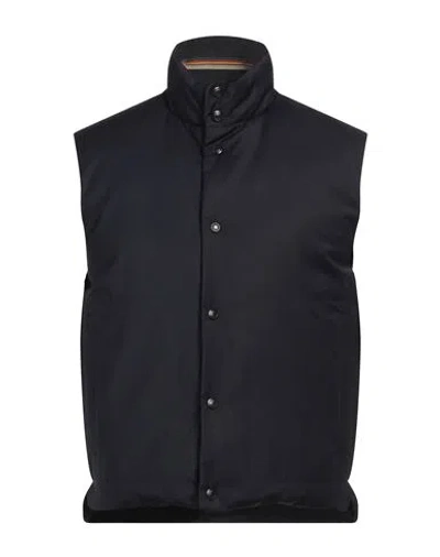Paul Smith Man Vest Midnight Blue Size M Wool