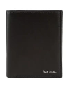 Paul Smith Man Wallet Black Size - Calfskin, Lambskin In Black