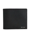 PAUL SMITH PAUL SMITH MAN WALLET BLACK SIZE - COW LEATHER