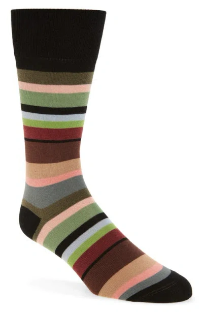 Paul Smith Marek Stripe Socks In Black