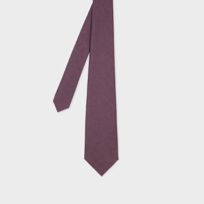 Paul Smith Mauve Cashmere-blend Tie Purple