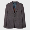 Paul Smith Mauve Check Stretch-wool Buggy-lined Blazer Purple In Purple