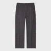Paul Smith Mauve Check Stretch-wool Trousers Purple In Gray
