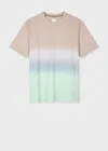 Paul Smith Mauve 'hazy Stripe' Print T-shirt Purple In Purple
