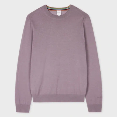 PAUL SMITH MAUVE MERINO WOOL SWEATER PURPLE