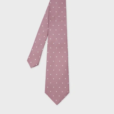 Paul Smith Mauve Polka Dot Tie Purple