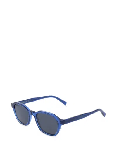 Paul Smith Mayton Geometric-frame Sunglasses In Blue