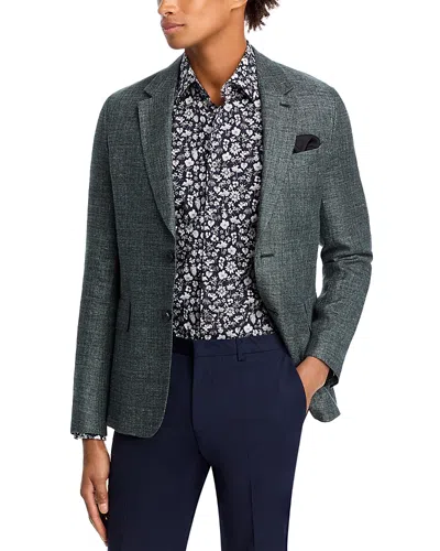 Paul Smith Melange Solid Sportcoat In Bottle Green