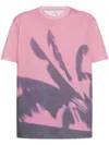 Paul Smith Cotton Crew Neck T-shirt With Graphic Print In Pink