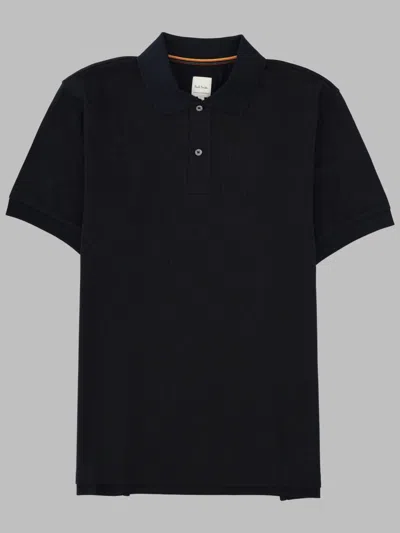 Paul Smith Artist Stripe Cotton Polo Shirt In Blue
