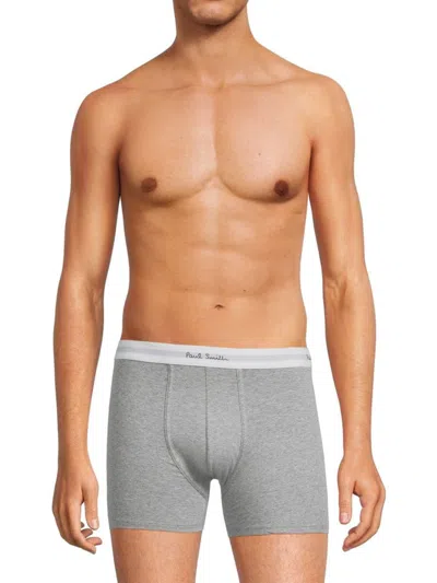 Paul Smith Men's 3-pack Logo Band Boxer Briefs In Gray