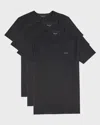 Paul Smith Men's 3-pack Organic Cotton T-shirts In 70 Grey