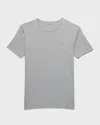 Paul Smith Crew Neck Organic Cotton T-shirt In Grey