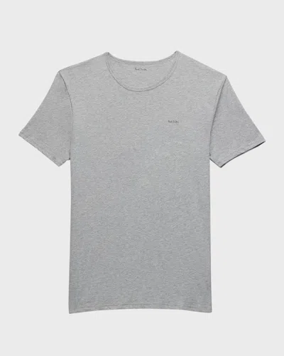 Paul Smith Men's 3-pack Organic Cotton T-shirts In Grey