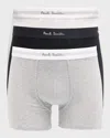 Paul Smith 3-pack Mens Signature Waistband Mixed Trunks In Multi