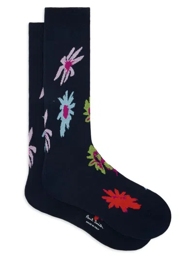 Paul Smith Men's 3-pack Assorted Printed Socks In Blue