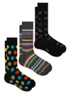 Paul Smith Men's 3-pack Variety Patterns Socks In Multi