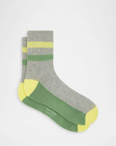 Paul Smith Men & Apos;s Oliver Sport Crew Socks In Gray