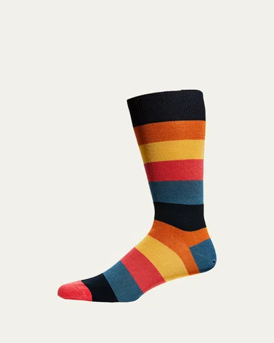Paul Smith Men's Artist Stripe Socks In Multi