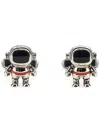 Paul Smith Silver Cufflinks In Copper Zinc In Black