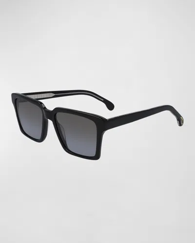 Paul Smith Men's Austin Square Sunglasses In Black Ink/crystal