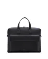 Paul Smith Black Leather Briefcase Bag In Black