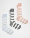 Paul Smith Men's Barry Stripe 3-pack Crew Socks In Pattern