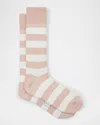 Paul Smith Men's Barry Thick Stripe Crew Socks In Neutral