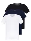Paul Smith 3-pack Crew Neck T-shirts With Short Sleeves In White