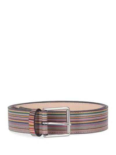 PAUL SMITH PAUL SMITH MEN BELT EMBOSSED MULTI