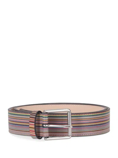 PAUL SMITH PAUL SMITH MEN BELT EMBOSSED MULTI