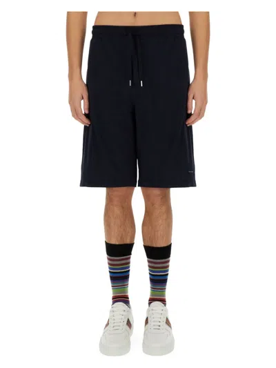 PAUL SMITH MEN'S BERMUDA SWEATSHIRT SHORTS