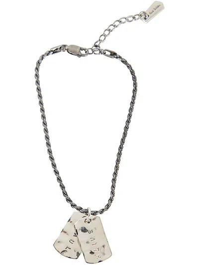 Paul Smith Men Bracelet Double Tag Accessories In Metallic