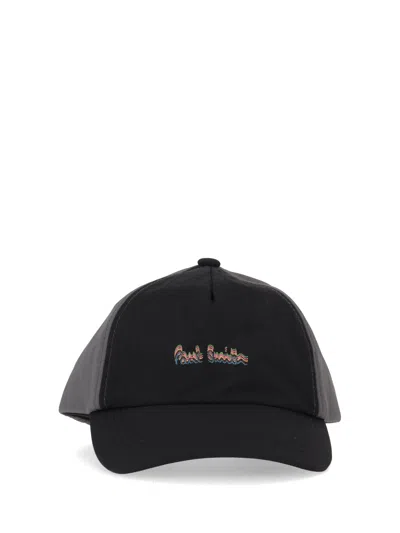 Paul Smith Men Cap Logo Emb Panel In Black