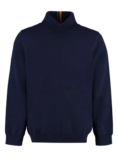 PAUL SMITH MEN'S CASHMERE TURTLENECK SWEATER