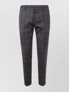 Paul Smith Checked-pattern Tailored Trousers In Gray