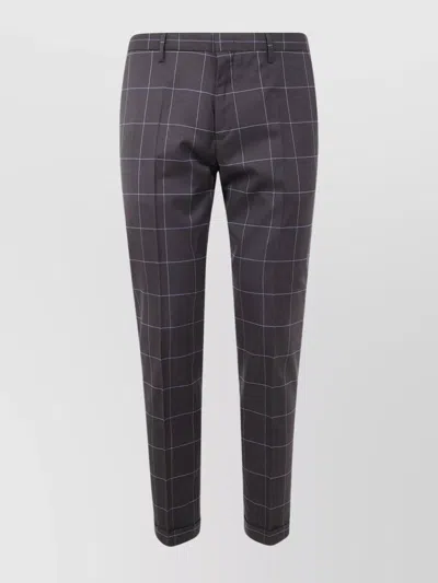 PAUL SMITH MEN'S CHECK PATTERN TROUSERS