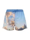 Paul Smith Cloud-print Swim Shorts